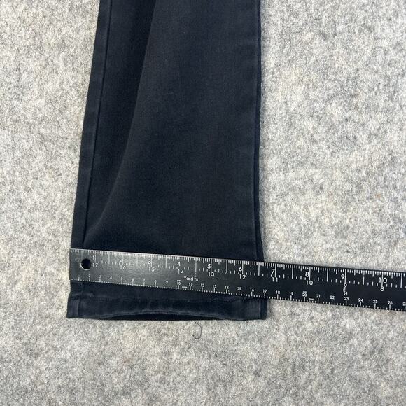 Soft Surroundings Pull On Pants Womens Large Black Dark Was Denim Jeans Stretch - Picture 8 of 8